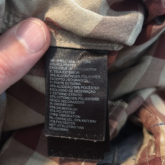 The North Face men’s tan plaid long sleeve button down shirt size medium - Picture 9 of 9